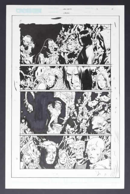 Original Art from Lady Death The Wild Hunt #3 Page 15 Pencils by Jim Cheung