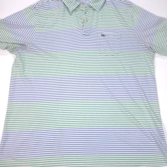 Vineyard Vines Men's Size Large Whale Patch Pocket Tee Multi Soft Pima Cotton