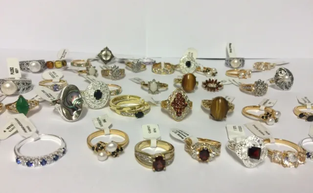 job lot wholesale 10 rings giani jewellery clearance price random pick no boxes