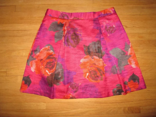 TRINA TURK Multi-Color Floral Pleated Ferne Skirt Size 10 *NWT