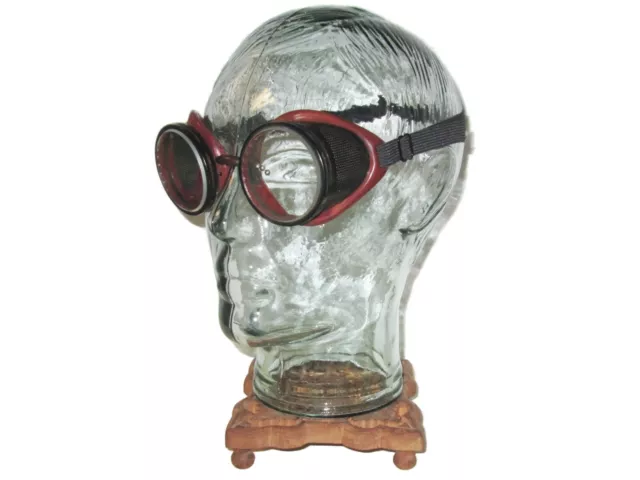 Antique American Optical Duralite Goggles Vtg Old AO Bakelite Safety Glasses