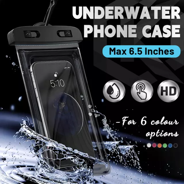 Underwater Waterproof Phone Pouch Dry Bag Float Case Cover For iPhone Samsung AU