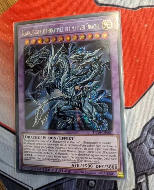 Yu-Gi-Oh! Blauäugiger alternativer ultimativer Drache TN19-DE001 Secret Rare NM