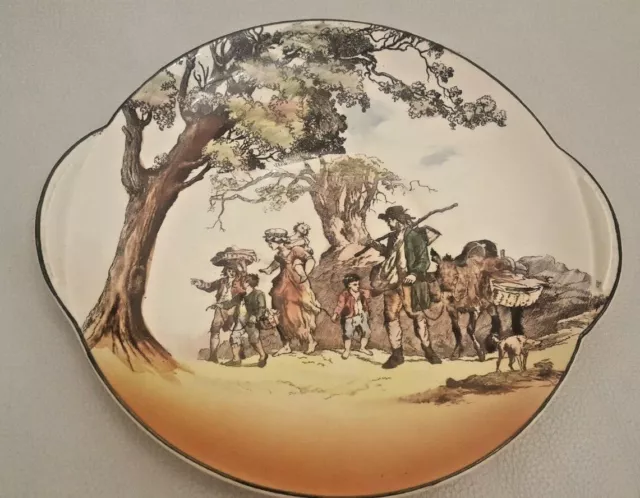 Royal Doulton  Dickensware English Old The Cleaners series D6123 round Plate