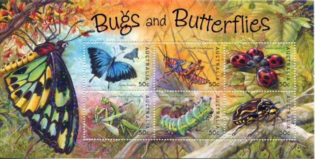 2003 Bugs and Butterflies - Miniature sheet MNH