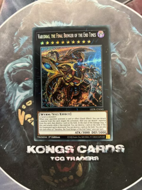 LEDE-EN045 “Varudras, the Final Bringer of the End Times” Secret Rare YuGiOh