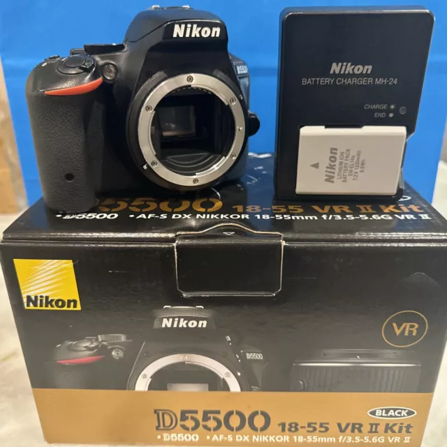 Nikon D5500 Digital SLR Camera Body, 24.2MP, Vari-Angle Touch Monitor, Built-In