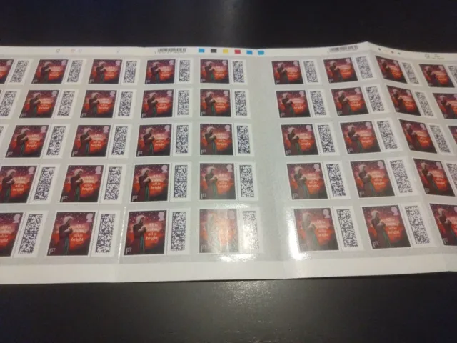 50 francobolli di prima classe nuovissimi codici a barre