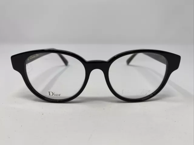 Christian Dior Eyeglasses Frame Italy Lady Dior 01 807 49-17-145 Black Q454