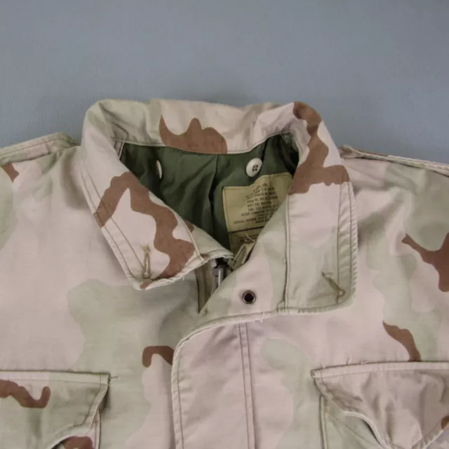 Vintage US Army Jacket XL Brown Desert Camo Coat Cold Weather Field Military ^ 2