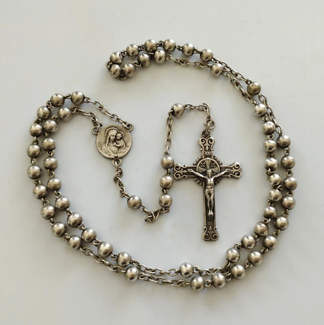 Chapelet ancien nacre et argent - Collection