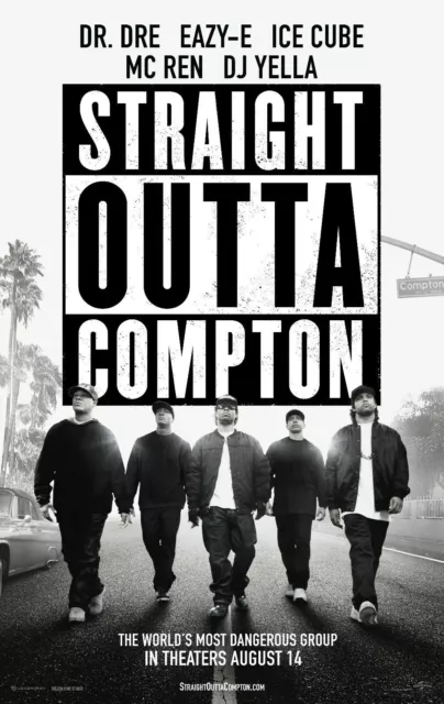 368756 Straight Outta Compton Movie Dr. Dre Eazy-E Ice Cube Print Poster AU