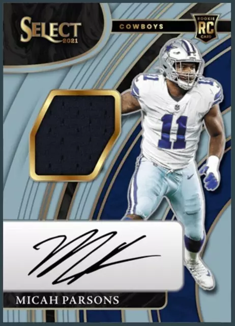 2021 Panini Select Rookie Patch Autograph Rare MICAH PARSONS RC RPA Digital Card