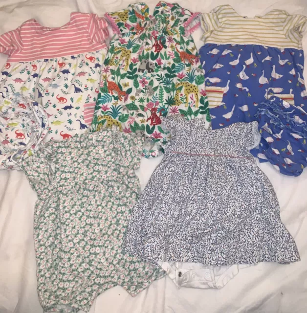 Girls Baby Summer 5 Outfits Dress Romper Bundle Boden John Lewis 3-6 Months