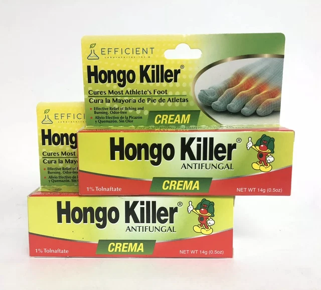 2PK HONGO KILLER Antifungal Cream for Athlete's Foot Efficient 0.5oz