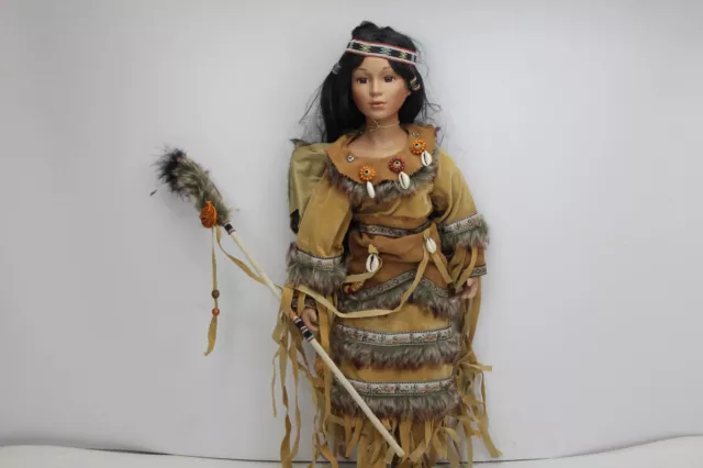 Heritage Signature Collection Chilaili Native American Porcelain Doll #10491