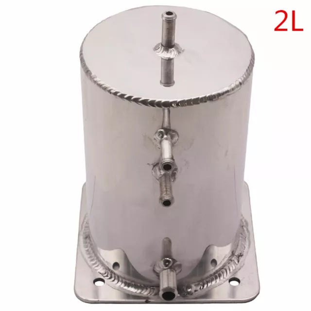 Alloy Fuel Surge Tank / Swirl Pot 2 Litre For Motorsport Race Drift Rally Drag