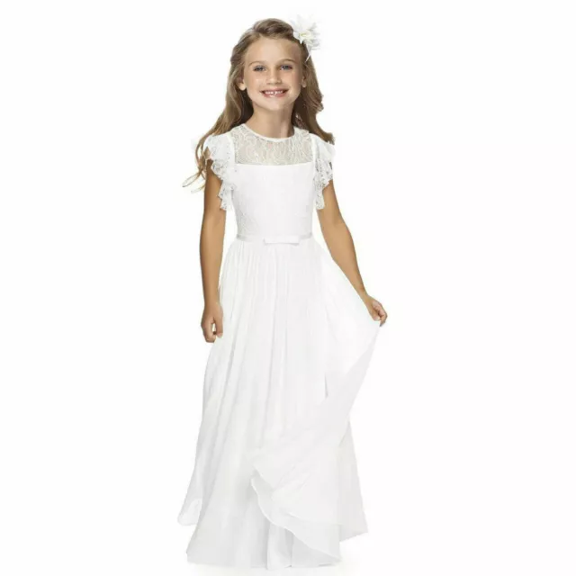 Wedding Party Flower Girl Dress Holy Communion Party Prom Princess Pageant Dress