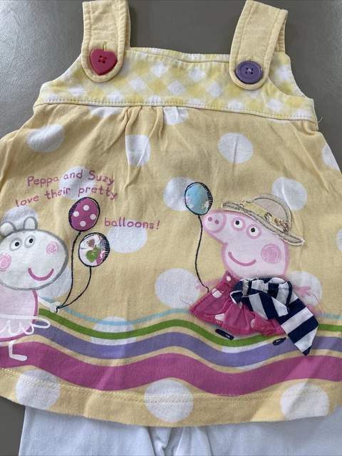 Baby girls 2 piece Next outfit 3-6 months Peppa Pig leggings and top 2