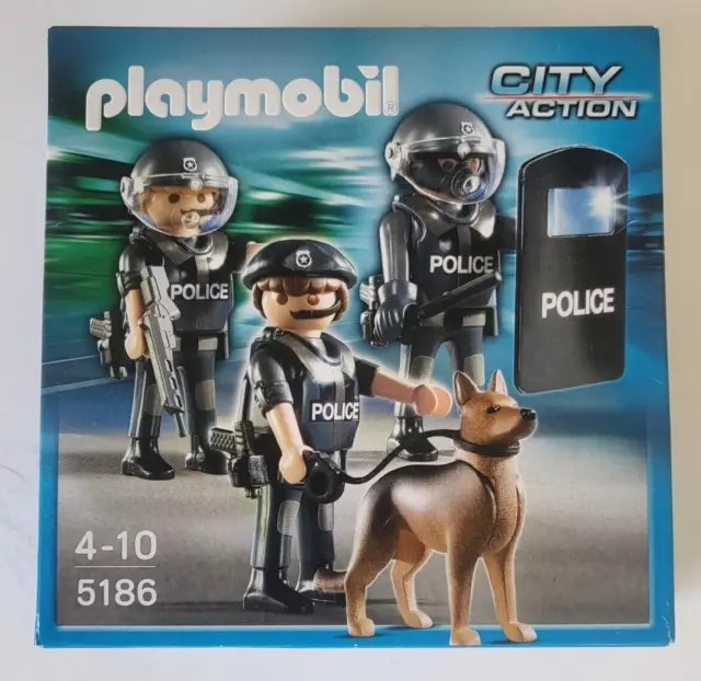 PLAYMOBIL CITY ACTION Unité des forces spéciales de police réf 5186 dès 4 ans