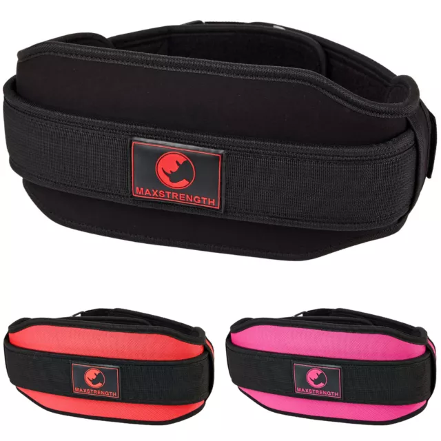 Weight Lifting Belt Neoprene Gym Fitness Workout Training Double Support Brace