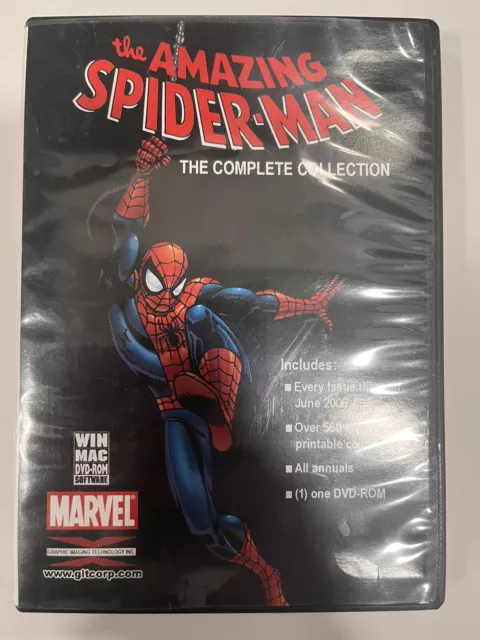 The Amazing Spider-Man DVD-ROM - Complete Collection PC/Mac 560+ Issues Marvel
