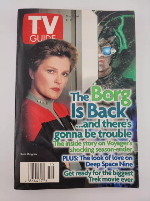 TV Guide May 10-16, 1997  "Star Trek's Voyager, The Borg is Back"