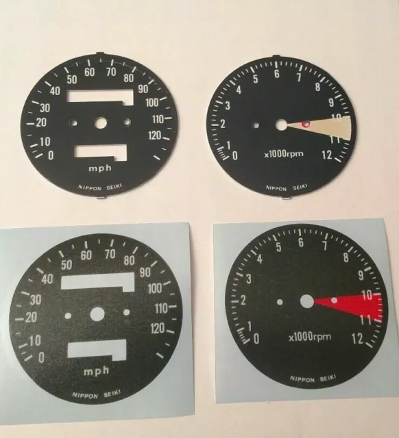 Honda CB400 F CB 400 F Four SS Super Sport Speedometer Gauge Clock Overlay Decal