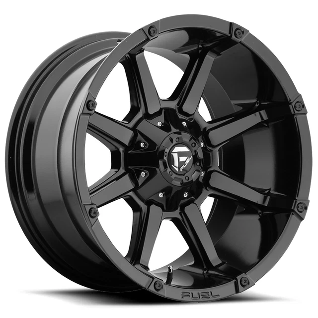 Fuel D575 Coupler 17x9 5x4.5"/5x5" -12mm Gloss Black Wheel Rim 17" Inch