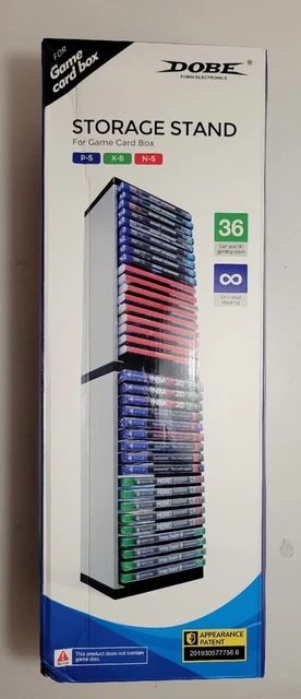 Dobe Game Storage Tower 36 Game Disc Stackable Rack Stand Holder PS4-5/ Xbox/NS