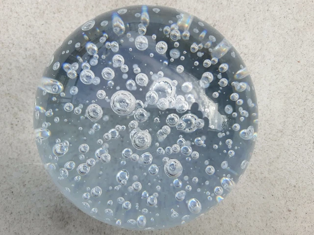 Boule Sulfure Presse Papier En Verre