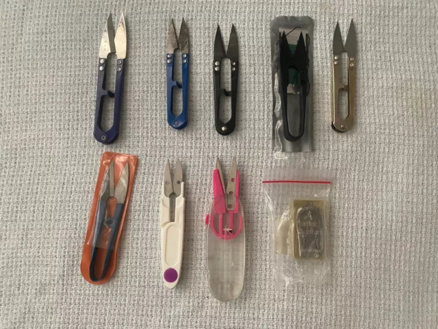 9x Sewing Nipper Snips Bead Thread Trimming Scissors Small Clipper Cutter