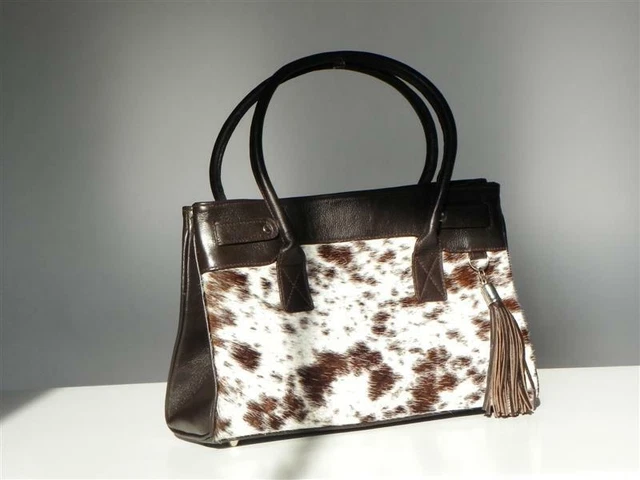 Ganado Piel Funda Shopper Bolsa Bolso de Mano
