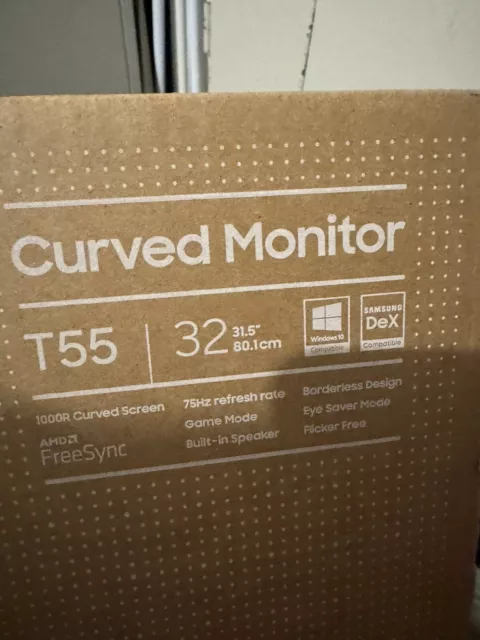SAMSUNG C32T550FDR 31,5 Zoll Full-HD Curved Monitor (4 ms Reaktionszeit, 75 Hz)