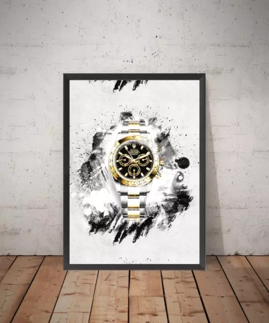 Rolex Wall Art Poster Print Picture Designer Home Bedroom Chanel A4 A3