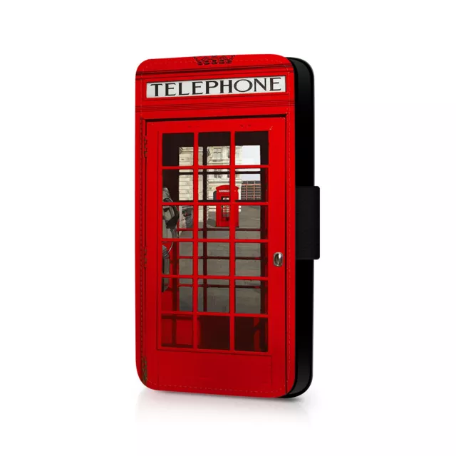 Red British Classic Phone Box Phone Flip Case