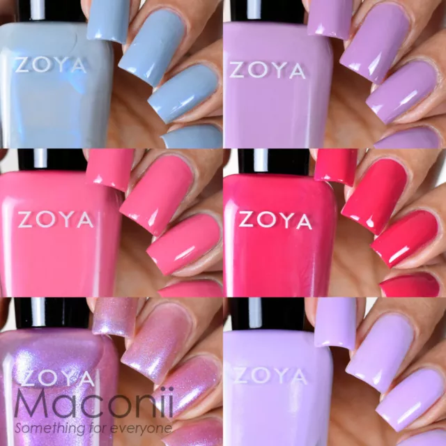 Zoya - Thrive Collection - Spring Shimmer Creme Nail Polish Pink Blue Purple