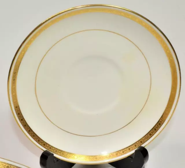Atq MINTONS Old Globe England Gold Encrusted Band Pattern #G9816 5 1/2"d Saucer