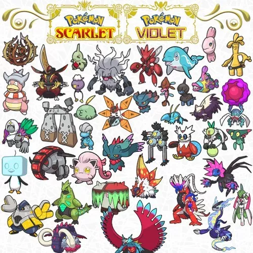 40 Brillante Pokedex Lote Pack Con Práctico Artículos Pokemon Scarlet Violet Dex