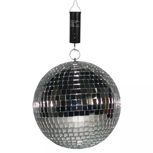 Ibiza 200mm Mirrorball with Battery Powered Motor