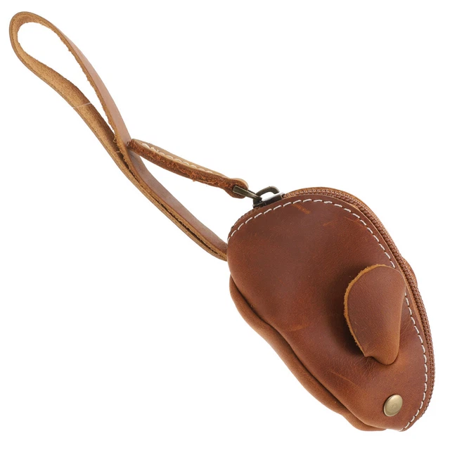CASCATA CON TASTI per mouse pelle bovina bambino bambini portafogli multitool portafoglio EUR 10