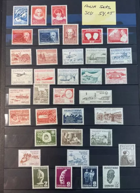 GREENLAND 🇬🇱 MNH Sets Catalog $54.05 - Super Bargain! Low start!