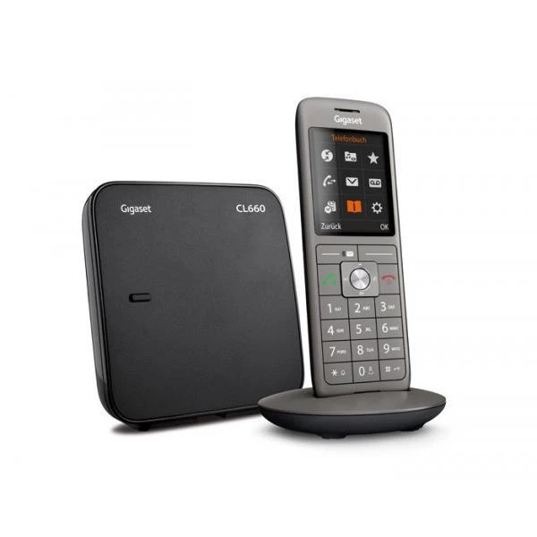 14556691 GIGASET Telefono fisso CL 660 A Trio Antracite