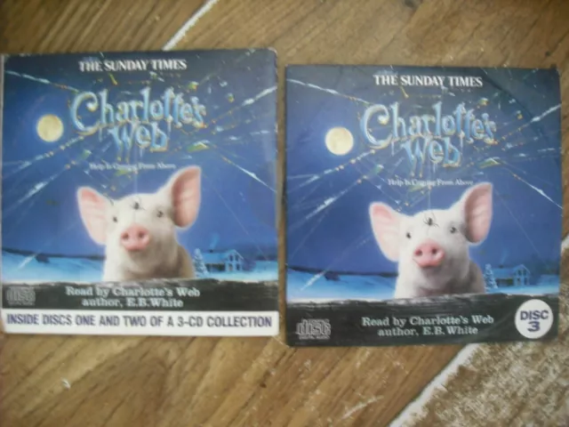 Charlottes Web  Audio Books Read By Author E B White 3 Cds 3 Hours 30 Mins