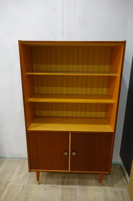 Ancien Petit Meuble - Classeur à rideau en bois