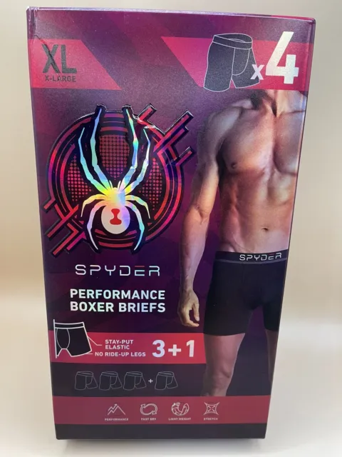 Spyder Performance Mesh Mens Boxer Briefs Sports Underwear For Men