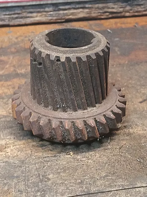 Vintage cast iron  gear sprocket Steampunk industrial lamp base project