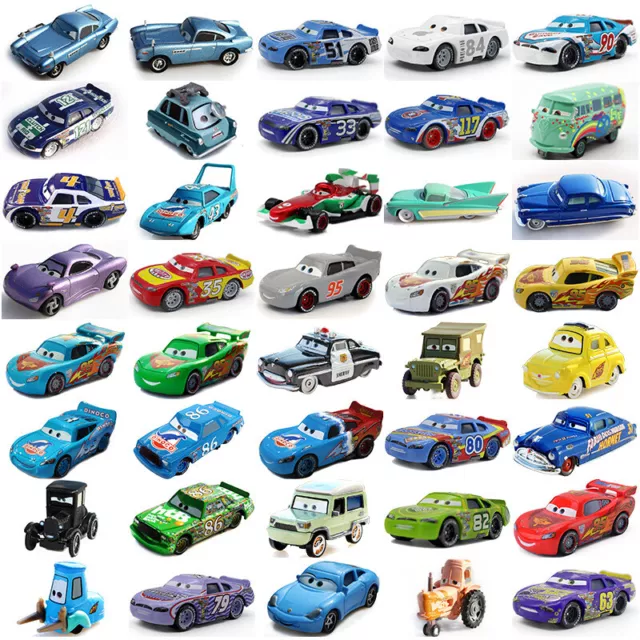 Disneys Pixar Cars Lightning McQueen Finn Mcmissile 1:55 Diecast Car XMAS Gifts