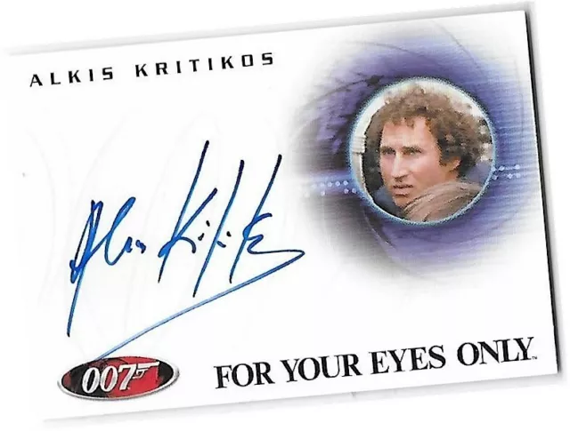 James Bond In Motion - A88 Alkis Kritikos - Santos Autograph/Auto Card - 2008