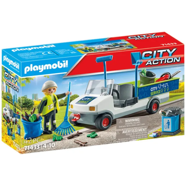 Playmobil City Action Street Cleaner with E-Vehicle Playset